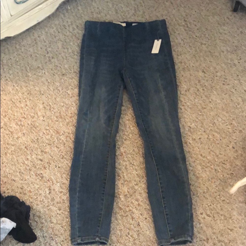 NWT high rise Anthropologie denim leggings/jeans